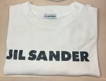 크리스마스 특가 JIL SANDER 로고 화이트 티셔츠