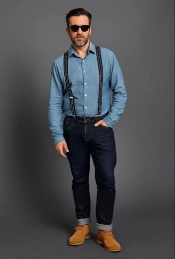 [ 선착순 ] ALBERT THURSTON 서스펜더 실버 금장 장식