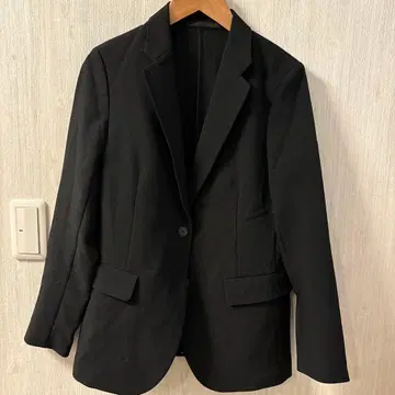 블랙 테일러드 자켓 여성용