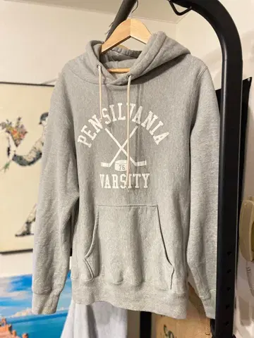 BEAMS 그레이 후드티 M 사이즈