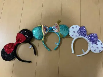 디즈니 미니 스팽글 머리띠 3세트