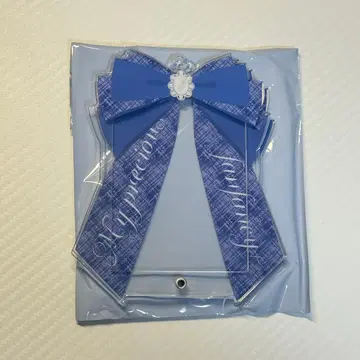 후쿠야 포토 카드 아크릴 프레임 리본 블루 fanfancy+