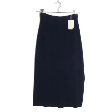 새상품 theory luxe 종아리 기장 니트 스커트 38 띠어리 네이비