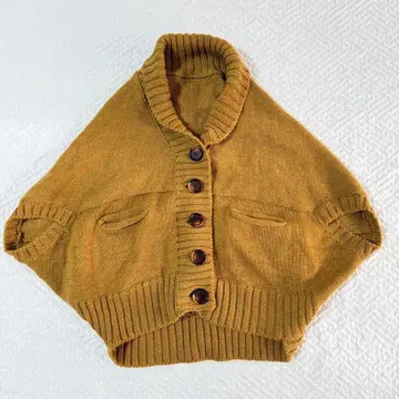 저널 스탠다드 라프레 판초풍 니트 가디건 머스타드 F