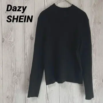 [ Dazy ] 쉬인 여성용 긴팔 니트 블랙 얇은 소재 타이트 심플 XL