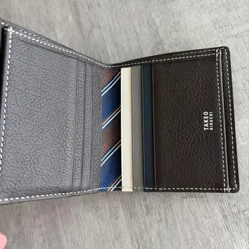 다케오 키쿠치 접이식 지갑 블랙