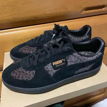 PUMA PALERMO scye 블랙 레오파드 스니커즈