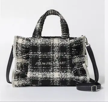 JILL by JILL STUART 북 트위드 프릴 백