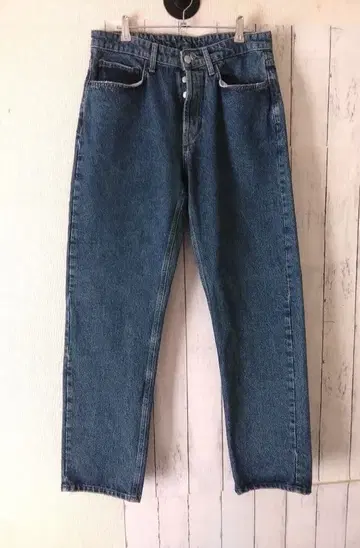 자라 블루 스트레이트 데님 M 사이즈 ZARA 봄/가을/겨울