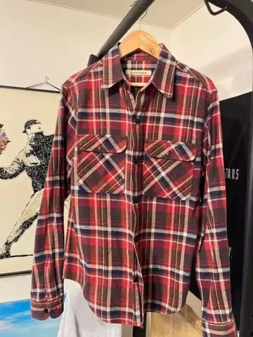 Journal Standard 레드 계열 체크 플란넬 셔츠