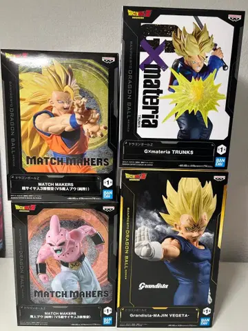 드래곤볼 피규어 4개 세트 grandista 마신 베지터