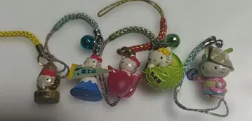 지역 한정 키티 5개 세트 키링