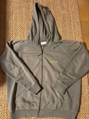 Xbox 360 그레이 지퍼 후드티