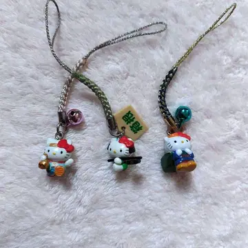 지역 한정 키티 매듭 스트랩 3개 세트