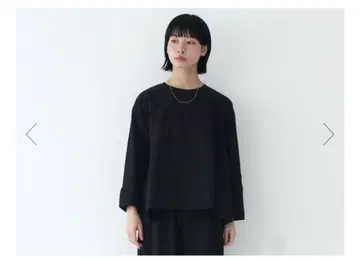 아데페슈 사이드 턱 풀오버 블랙 미사용 새상품 택 포함