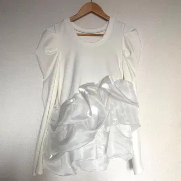 AMELY 벌룬 프릴 도킹 상의