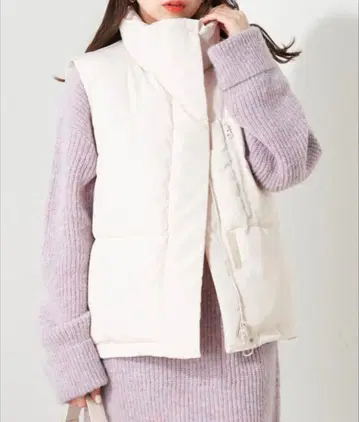 [ chico ] 미들 충전솜 베스트 아이보리