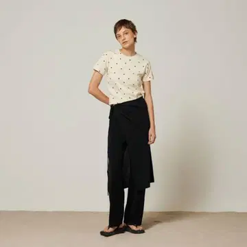 WRAP 스카프 니트 팬츠