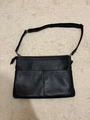 소가죽 레더 숄더백 ID 카드 홀더 포함