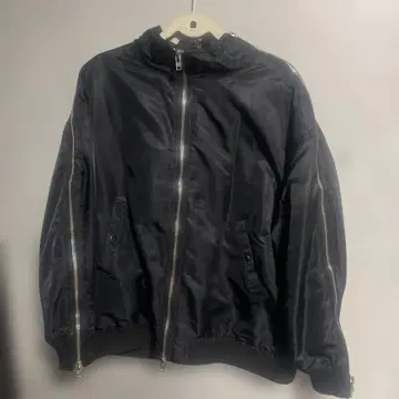 unrelaxing 오버 사이즈 디자인 지퍼 자켓 히라모토 렌