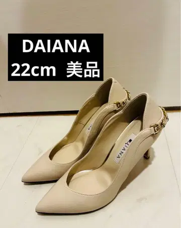 DIANA 화이트 베이지 스틸레토 하이힐