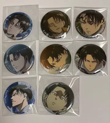 진격의 거인 리바이 캔뱃지 8개 세트