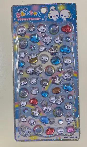 아와와짱 푸치 드롭 모자 꽁지 드롭 씰