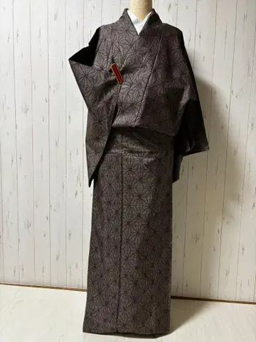 미사용 린넨 문양의 진흙 오시마 명주 단m4400