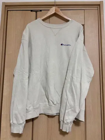 Champion 베이지 맨투맨 XX-LARGE 구제 의류