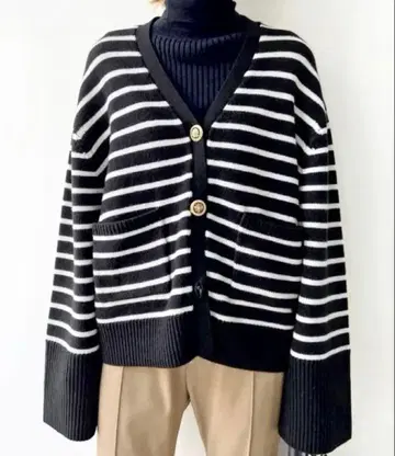 L'Appartement GOLD BUTTON V/N CARDIGAN