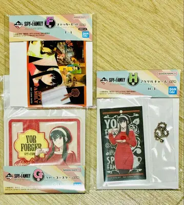 요르 제일복권 스파이 패밀리 아크릴 참 스티커 러버 코스터