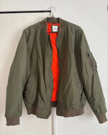 GAP MA-1 자켓 카키 오렌지