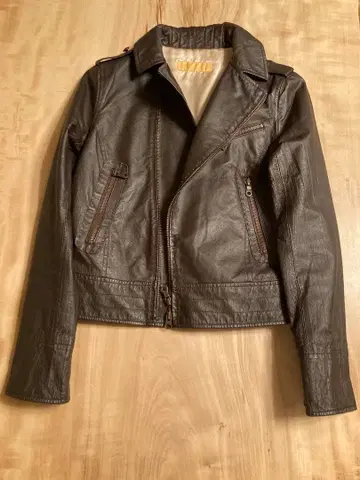 DENDROBIUM 가죽 라이더 자켓