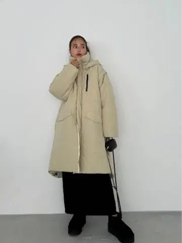 trunc88*롱 코트*아우터*나일론 코트*