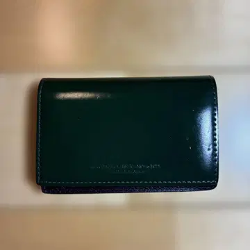 지 웜스크래프트 매뉴팩처 다크 그린 명함지갑 코도반