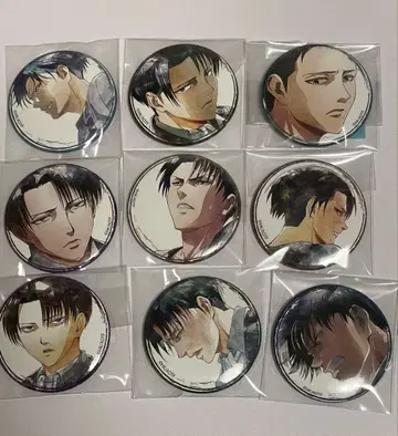 진격의 거인 리바이 캔뱃지 9개 세트