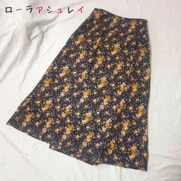 로라 애슐리 롱 스커트 꽃무늬 헝가리제