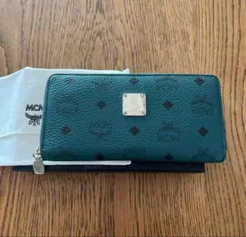 레어 MCM 터콰이즈 장지갑