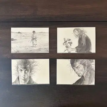 배가본드 마지막 코믹스 전시회 엽서 4장