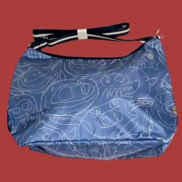 돼지 낙서 프린트 숄더백 알베로베로