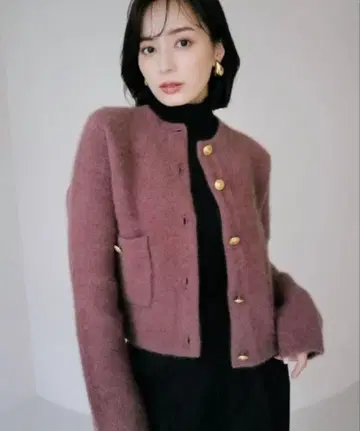 anuans 라쿤 노카라 니트 자켓