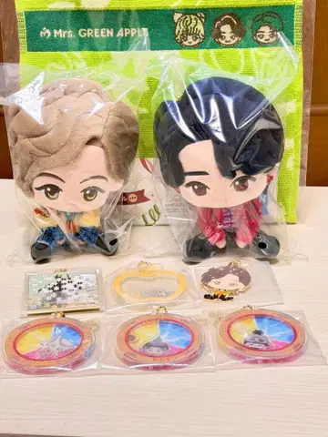 미세스 그린애플 봉제 인형 2체 포함 9세트