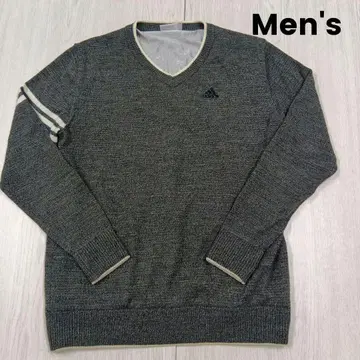 [ 새상품급 ] adidas 남성용 V넥 니트 스웨터 L