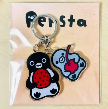 미개봉 Suica 펭귄 2단 아크릴 키링 푸딩 아라모드 펜스타