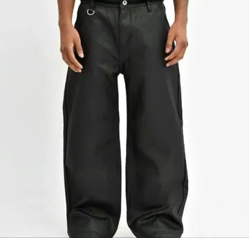 Stacked Oil Coating 루즈핏 팬츠 M