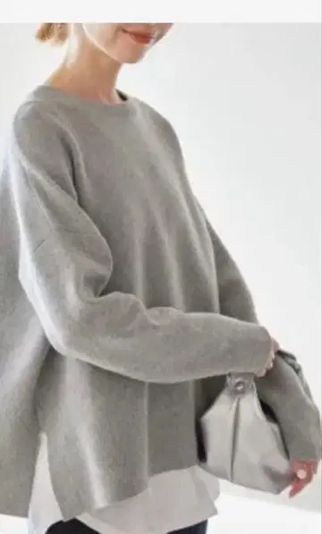 SLOBE IENA 코튼 더블 페이스 니트 풀오버