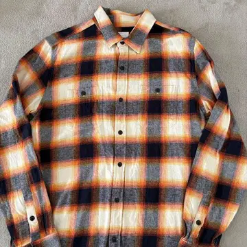 GAP 갭 옴브레 체크 긴팔 플란넬 셔츠 아메카지 L