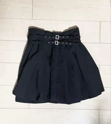 ROJITA 블랙 플레어 스커트 F