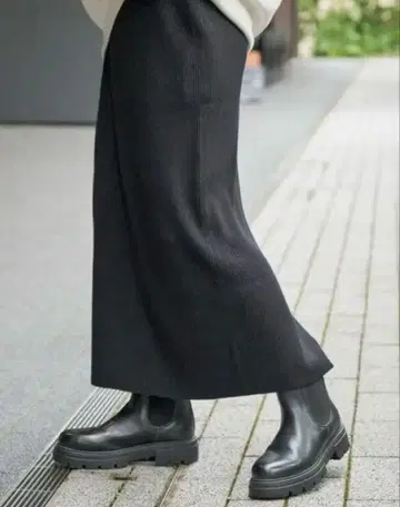 새상품 Spick and Span 라메 리브 니트 타이트 스커트