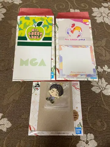 Mrs. GREEN APPLE 제일복권 F H상 입체 메모 메탈 참